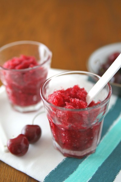 Cherry Bourbon Slush | BourbonAndHoney.com