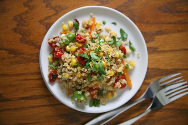 Quinoa Summer Salad | BourbonAndHoney.com