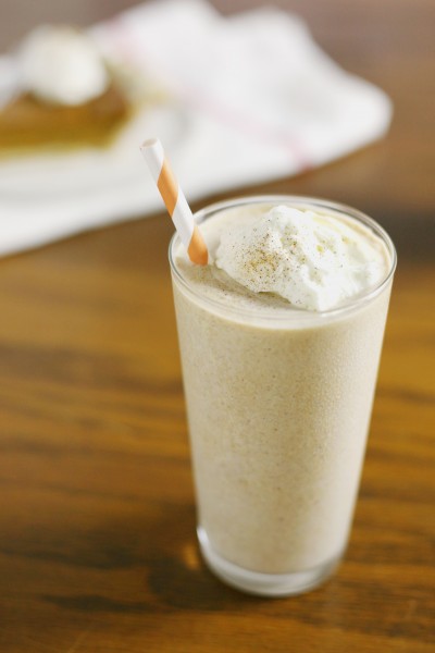 Cinnamon Pumpkin Pie Shake | BourbonAndHoney.com