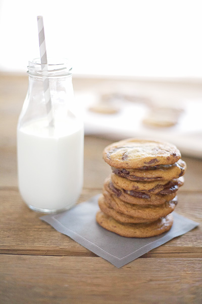 Caramel Stuffed Chocolate Chip Cookies | BourbonAndHoney.com