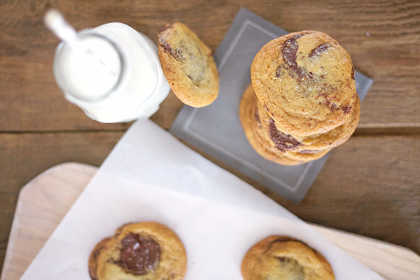 Caramel Stuffed Chocolate Chip Cookies | BourbonAndHoney.com