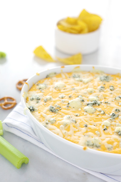 Beer Cheese Buffalo Chicken Dip | BourbonandHoney.com