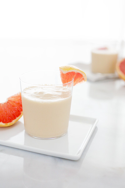 Mango, Banana and Grapefruit Smoothie | BourbonandHoney.com