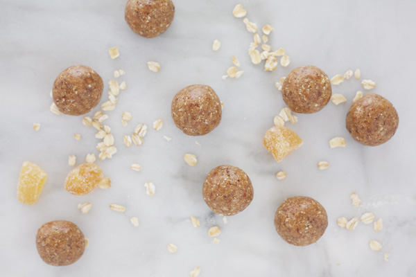 Ginger No-Bake Date Balls | BourbonandHoney.com