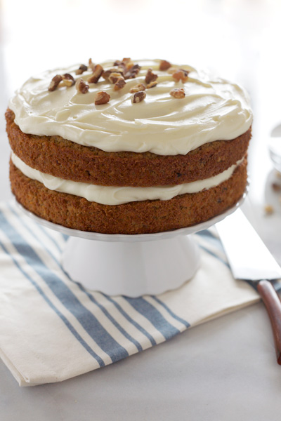 Carrot Cake with Bourbon Cream Cheese Frosting | BourbonandHoney.com