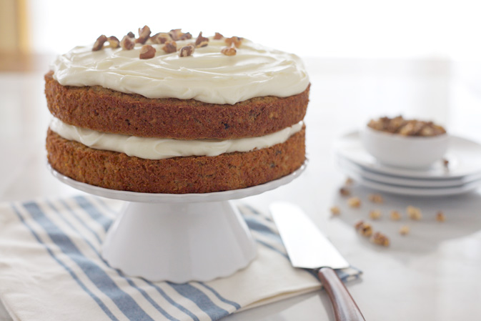 Carrot Cake with Bourbon Cream Cheese Frosting | BourbonandHoney.com