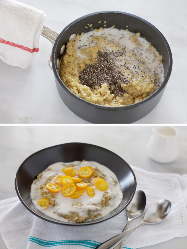 Coconut Quinoa Breakfast Bowls | BourbonandHoney.com