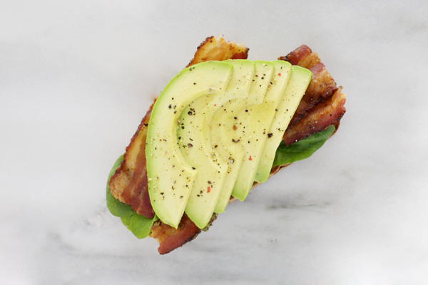 Bacon and Avocado Toast | BourbonAndHoney.com