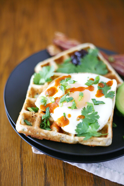 Quinoa Savory Waffles | BourbonAndHoney.com