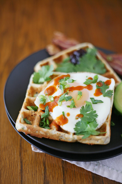 Quinoa Savory Waffles | BourbonAndHoney.com