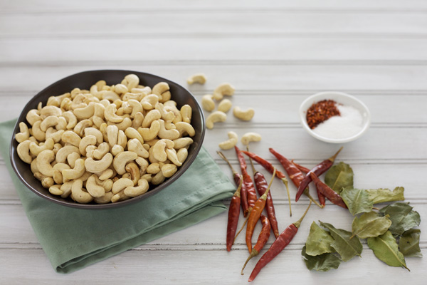 Chile and Kaffir Lime Cashews | BourbonAndHoney.com