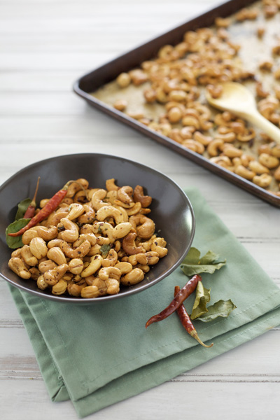 Chile and Kaffir Lime Cashews | BourbonAndHoney.com