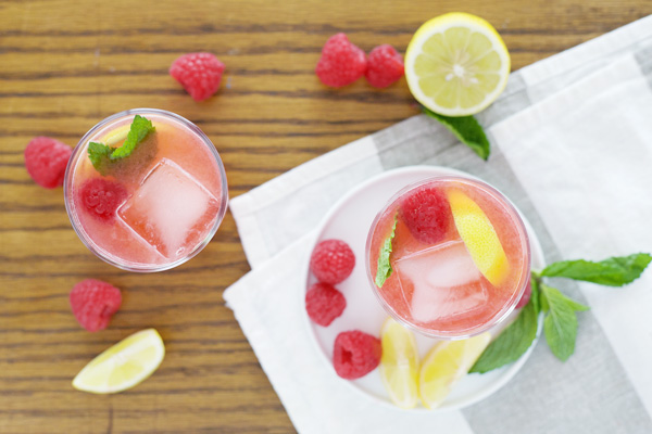 Bourbon and Honey Raspberry Lemonade | BourbonAndHoney.com 