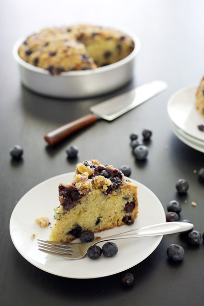 Lemon Blueberry Coffee Cake | BourbonAndHoney.com