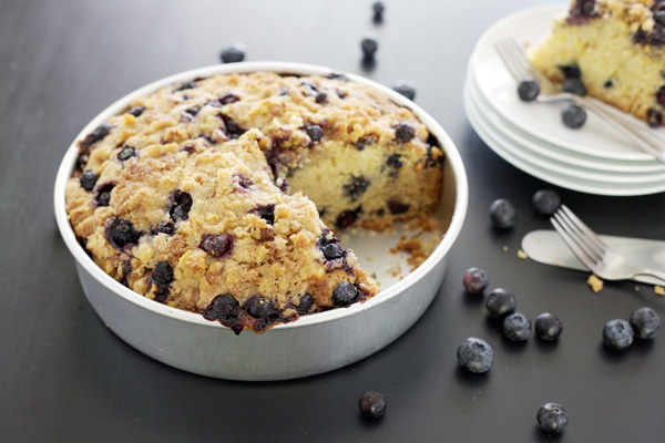 Lemon Blueberry Coffee Cake | BourbonAndHoney.com