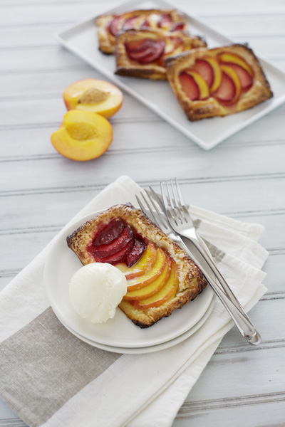 Nectarine and Plum Tarts | BourbonandHoney.com