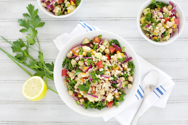 Rainbow Veggie Grain Salad | BourbonAndHoney.com