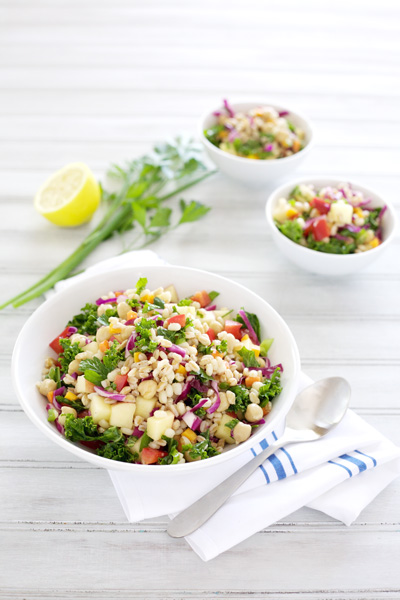 Rainbow Veggie Grain Salad | BourbonAndHoney.com