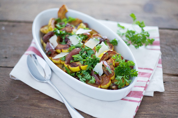 Roasted Delicata Squash with Dates | BourbonAndHoney.com