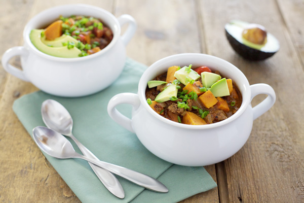 Slow Cooker Sweet Potato Chili | BourbonandHoney.com