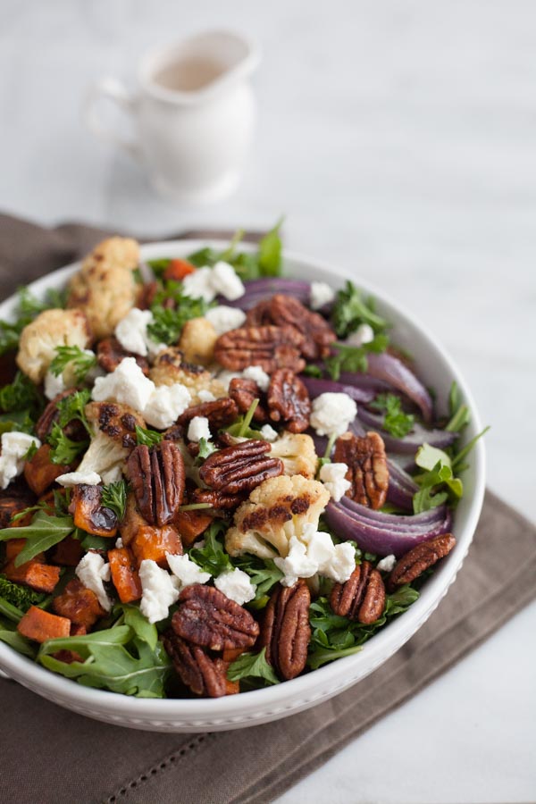 Roasted Winter Vegetable Salad | BourbonandHoney.com