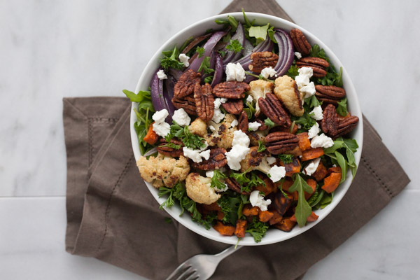 Roasted Winter Vegetable Salad | BourbonandHoney.com