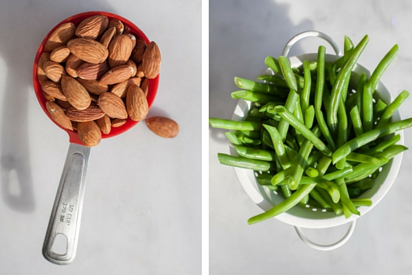 Green Beans with Almonds, Shallot and Garlic | BourbonandHoney.com