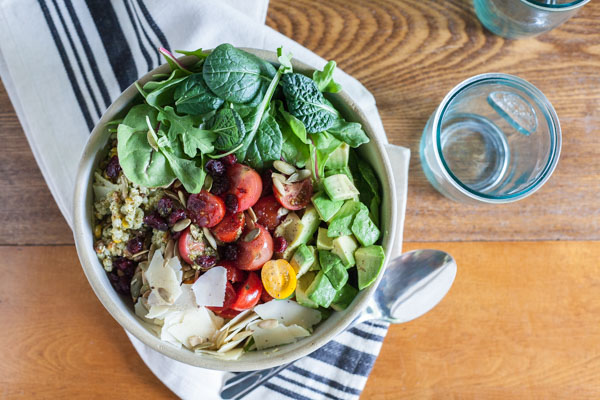 Israeli Couscous Pesto Salad | BourbonandHoney.com -- Sweet corn, tomatoes and avocado are packed into this Israeli Couscous Pesto Salad for a fresh and filling meal for a crowd or an awesome weekday lunch.