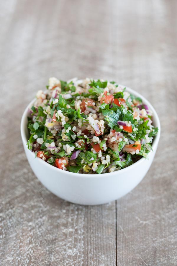 Mediterranean Falafel Bowls | BourbonandHoney.com -- Fresh, flavorful and oh so delicious these Mediterranean Falafel Bowls are an awesome recipe for lunch or a tasty light dinner!