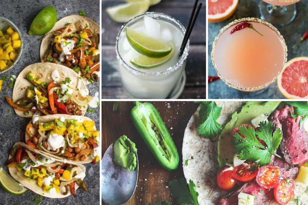 18 Tacos and Margaritas for Cinco de Mayo | BourbonandHoney.com -- Pair the perfect tasty taco with a boozy margarita with this collection of party ready recipes and cocktails for Cinco de Mayo!