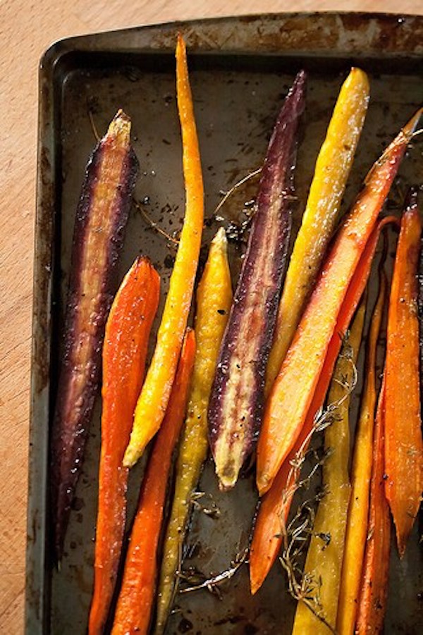 Balsamic Roasted Carrots | Crumb Blog