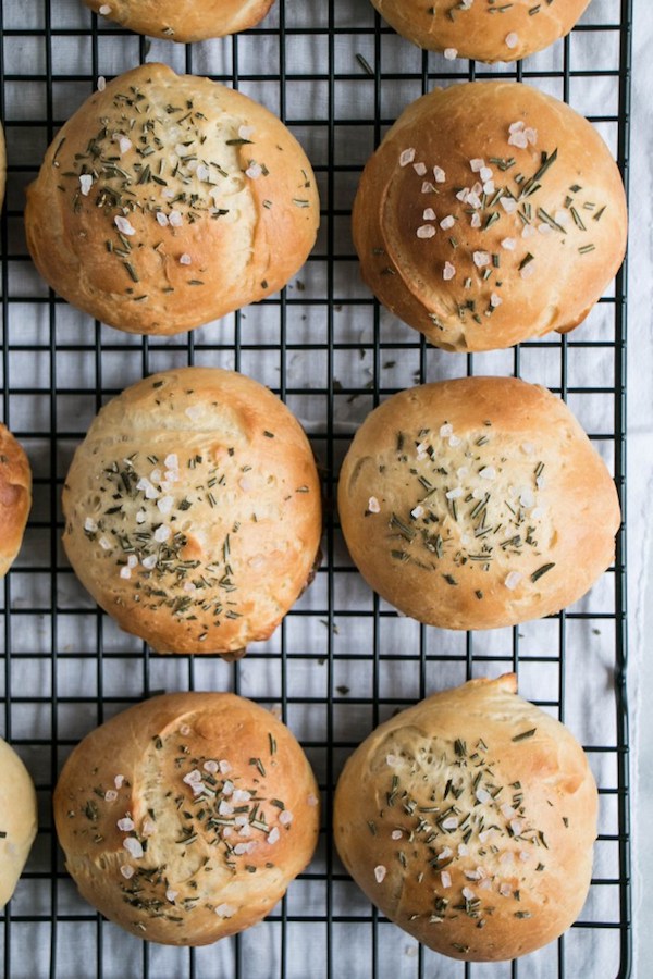 ROSEMARY ROCK SALT DINNER ROLLS | My Kitchen Love