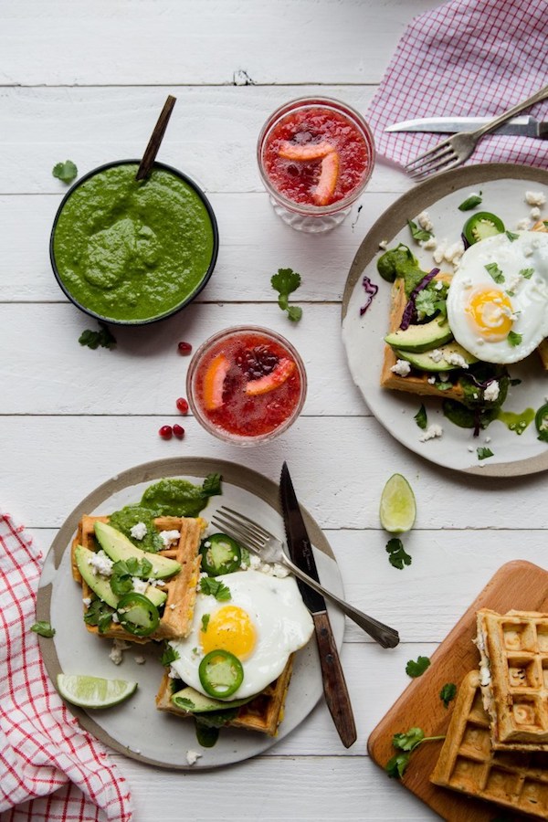 Savory Mexican Waffles from My Kitchen Love