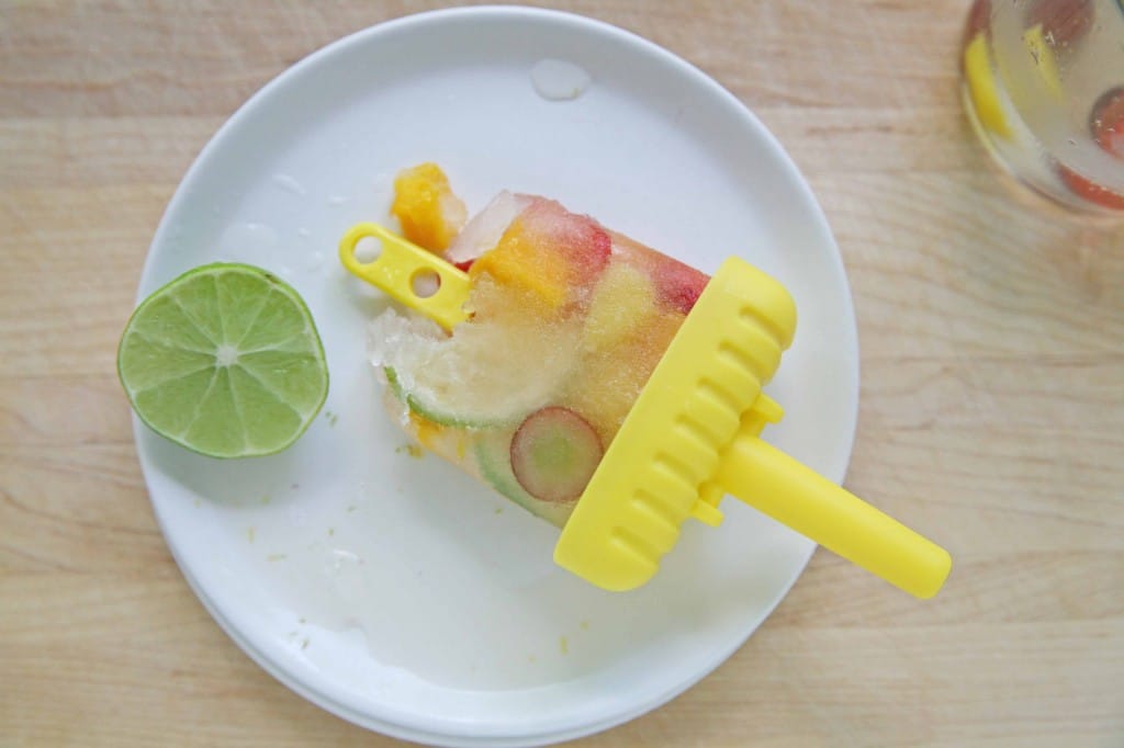 Mango-Lime White Sangria Popsicles | BourbonAndHoney.com