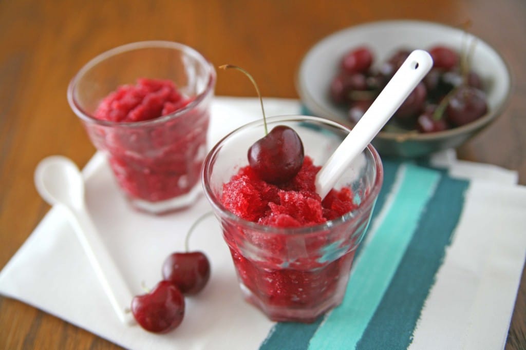 Cherry Bourbon Slush | BourbonAndHoney.com