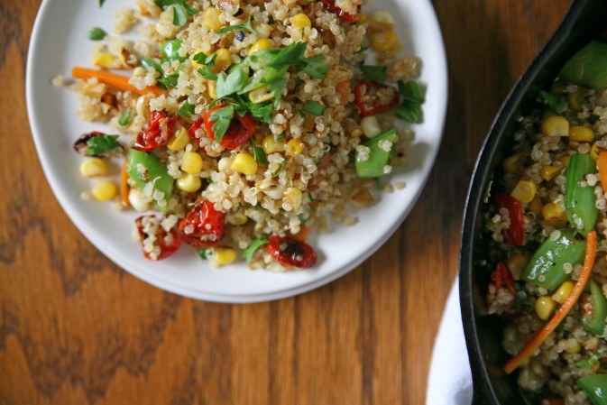 Quinoa Summer Salad | BourbonAndHoney.com