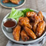 Bourbon and Honey Baked Chicken Wings | BourbonandHoney.com -- These Bourbon and Honey Baked Chicken Wings are sticky, messy, boozy and oh so flavorful! They're perfect for game day, or any-day!