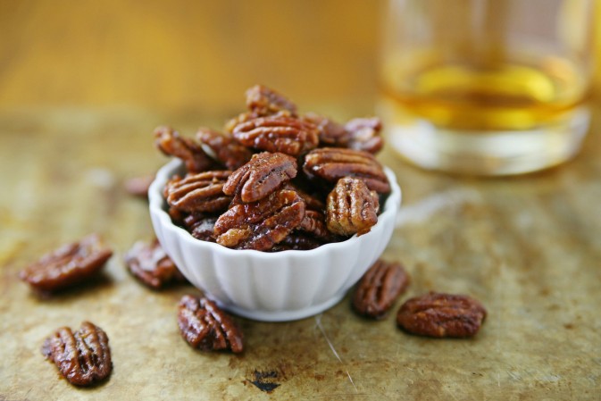 Bourbon and Honey Glazed Pecans | BourbonAndHoney.com