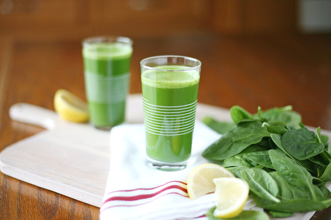 Fresh Pressed Green Juice | BourbonAndHoney.com