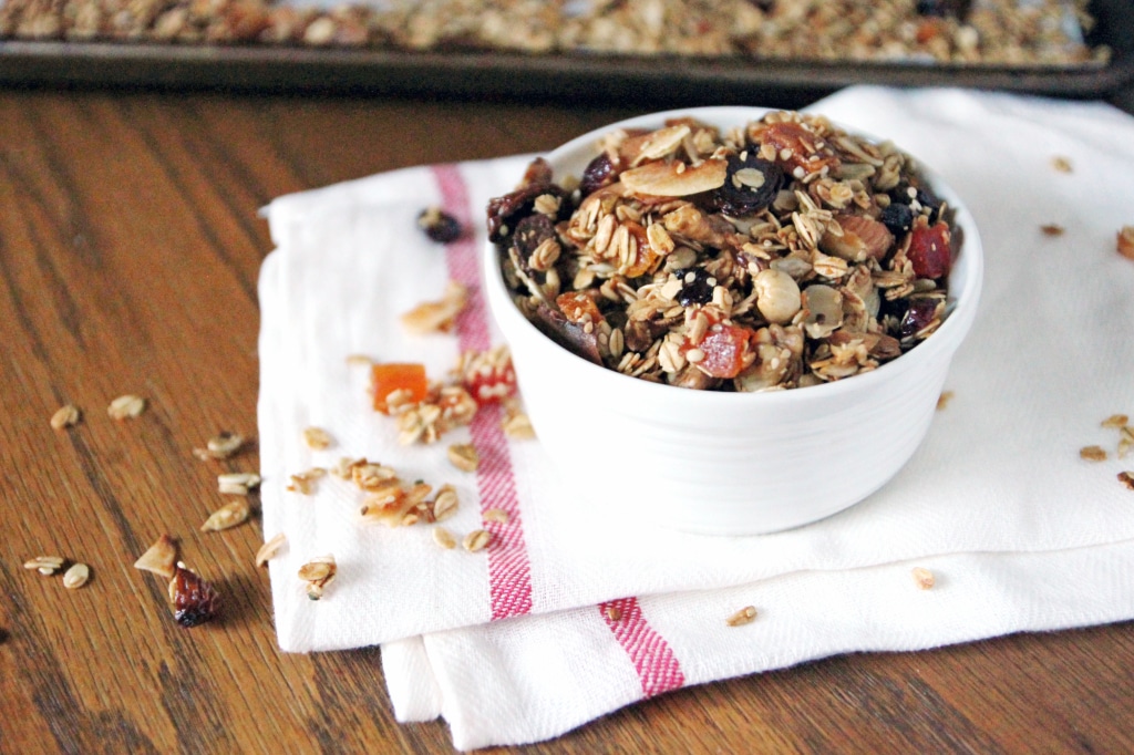 Homemade Maple Coconut Granola | BourbonAndHoney.com