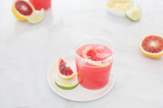 Blood Orange Margaritas | BourbonandHoney.com