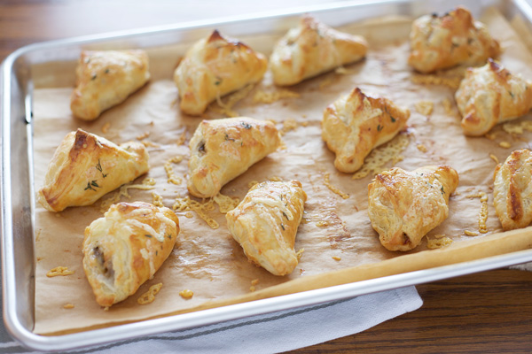 Mushroom and Gruyère Appetizer Puffs | Bourbon and Honey