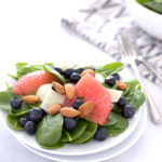 Almond, Blueberry and Grapefruit Salad | BourbonandHoney.com