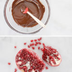 Salted Dark Chocolate with Pomegranate and Almonds | BourbonandHoney.com
