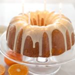 Tangerine Buttermilk Cake with Vanilla Bean Icing | BourbonandHoney.com