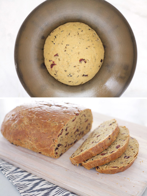 Cranberry Wild Rice Bread | BourbonAndHoney.com -- Cranberry Wild Rice Bread | BourbonAndHoney.com -- This Cranberry Wild Rice Bread is stuffed with tart cranberries and hearty wild rice. It's great for breakfast or afternoon snack with a hearty smear of peanut butter, jam or butter.