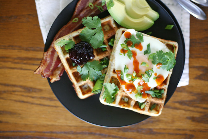 Quinoa Savory Waffles | BourbonAndHoney.com