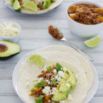 Slow Cooker Sweet Potato and Pulled Pork Tacos | BourbonAndHoney.com