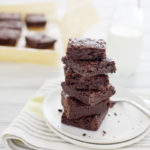 Dark Chocolate Fudgy Brownies | BourbonandHoney.com