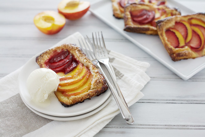 Nectarine and Plum Tarts | BourbonandHoney.com